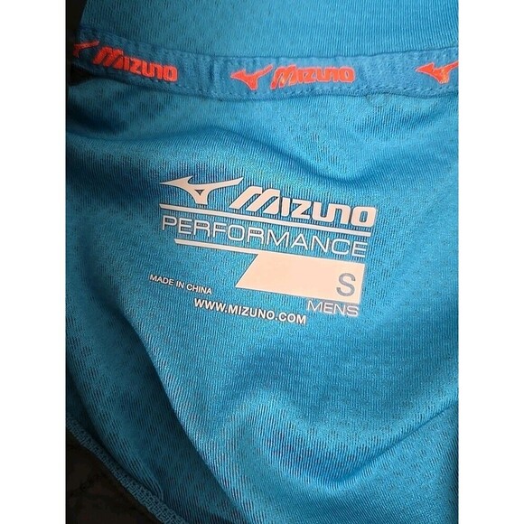 Mizuno Static BT HZ Windtop Windbreaker Full-Zip Jacket Black Blue Men's Size S - Picture 5 of 9